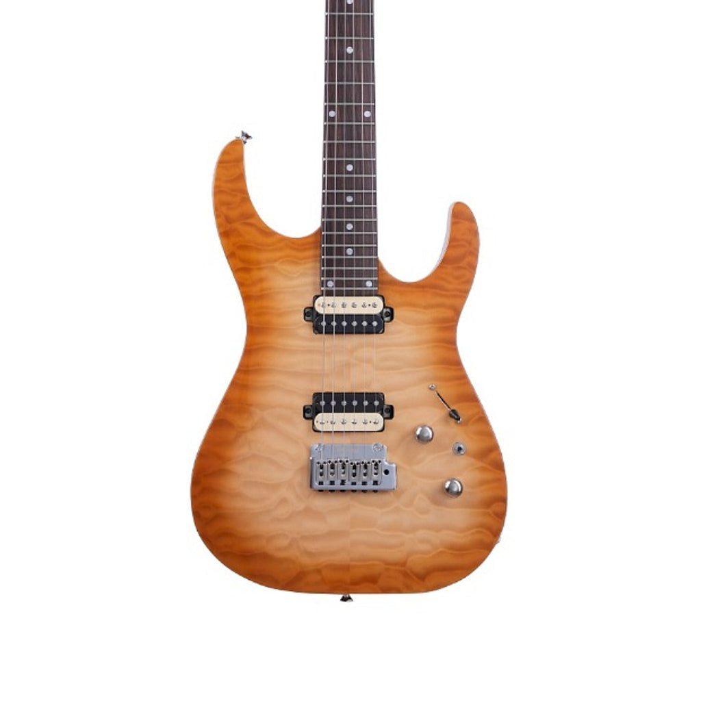 Đàn Guitar Điện Auriga AM-540 HH, Rosewood Fingerboard, HB - Honey Burst