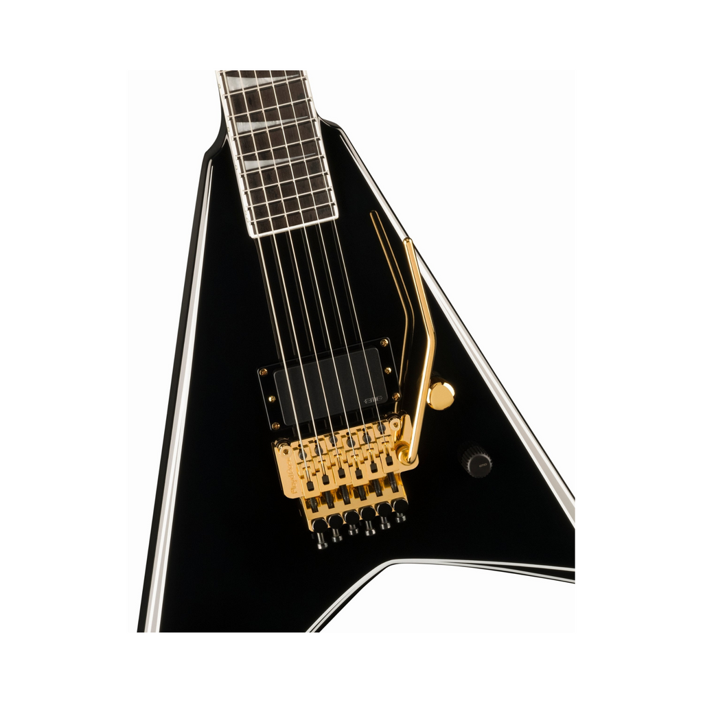 Đàn Guitar Điện Jackson Concept Series Limited Edition Rhoads RR24 FR H, Ebony Fingerboard, Black with White Pinstripes