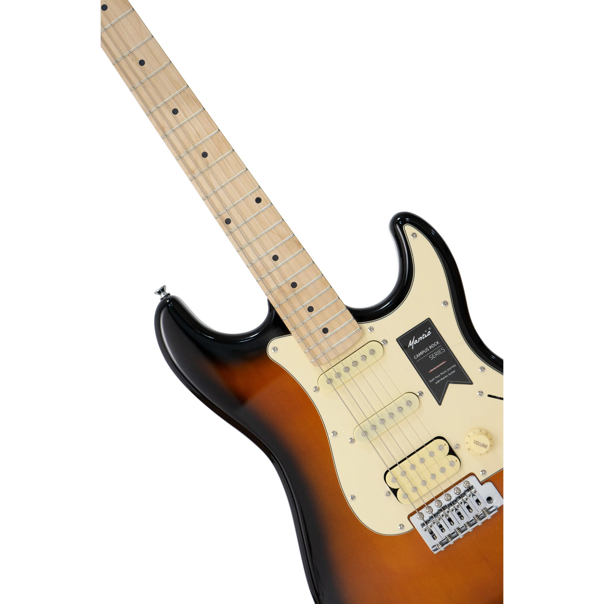 Đàn Guitar Điện Mantic MST100 HSS, Maple Fingerboard, Sunburst - Việt Music