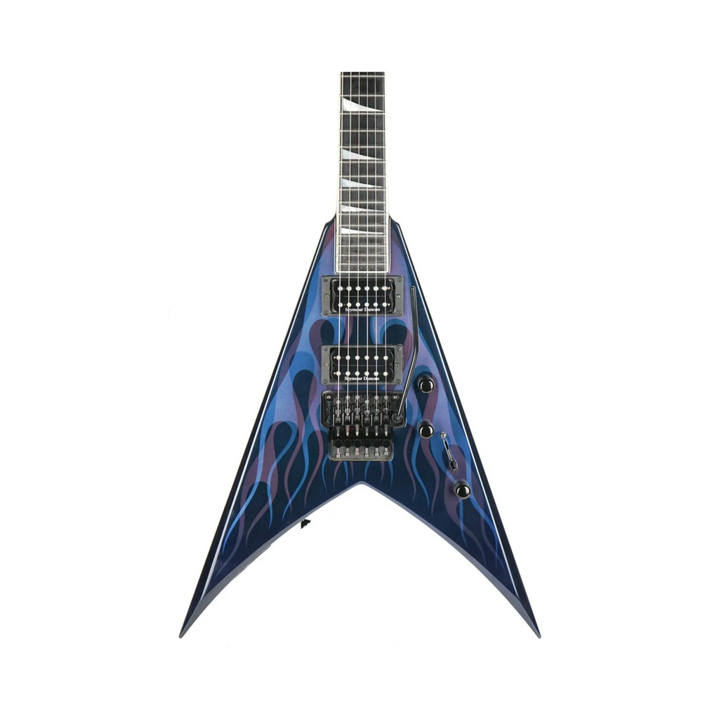 Đàn Guitar Điện Jackson USA Select Series King V KV2 Limited Edition HH, Blue Ghost Flame