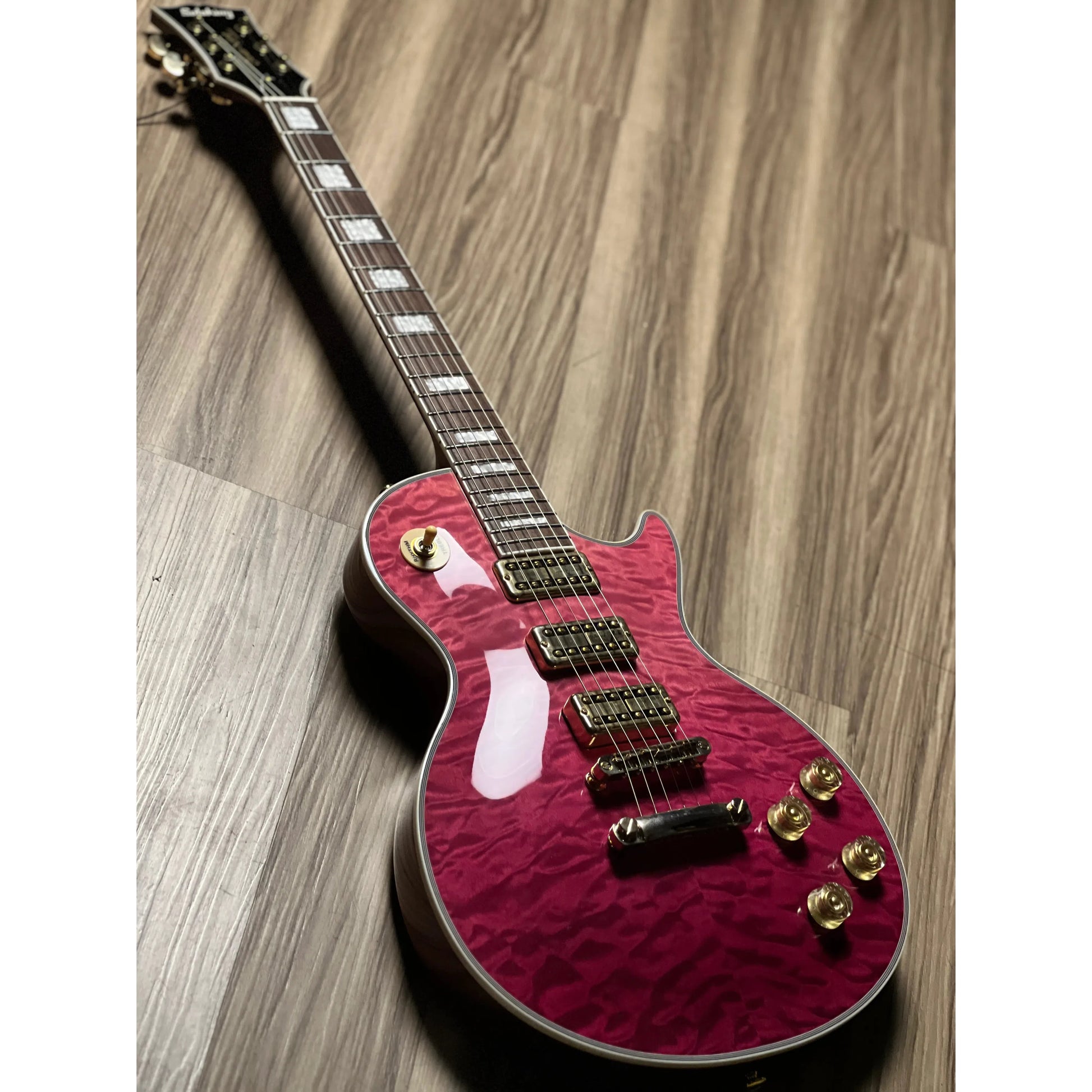 Đàn Guitar Điện Soloking SLS50QM T3 HHH, Rosewood Fingerboard, Magenta Surf - Việt Music