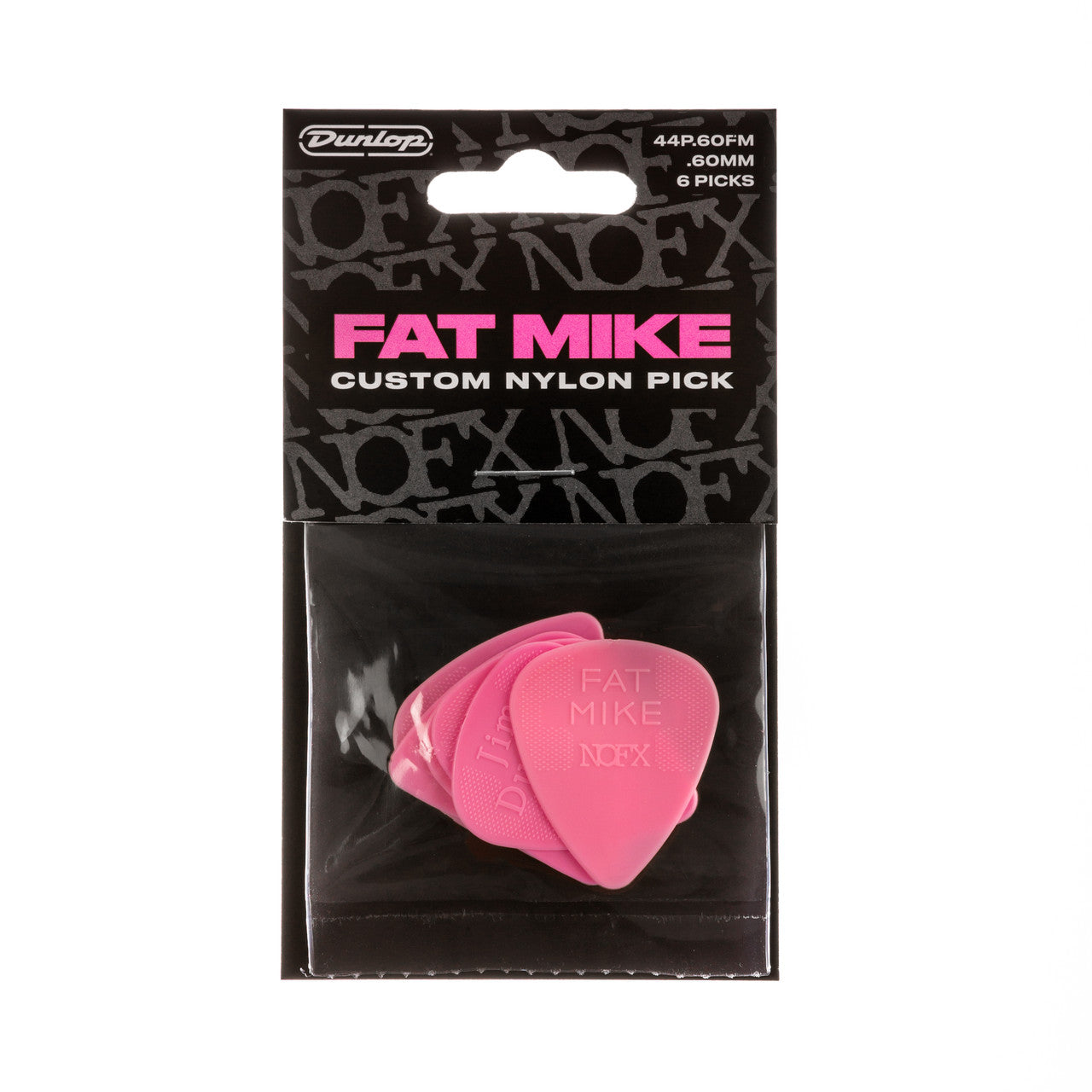 Pick Gảy Đàn Guitar Jim Dunlop 44-060FM Fat Mike Nylon Standard, 6pc - Việt Music