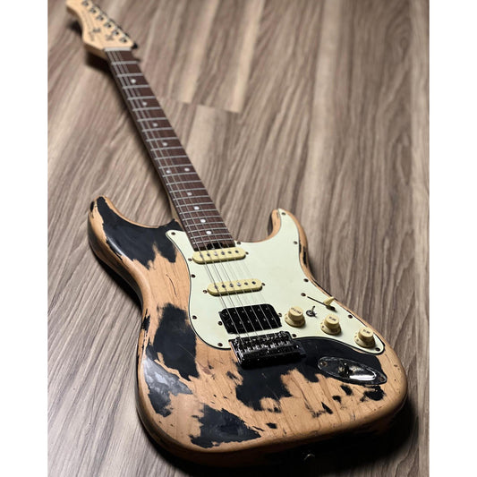 Đàn Guitar Điện Sqoe SEST970 HSS, Rosewood Fingerboard, Black - Việt Music