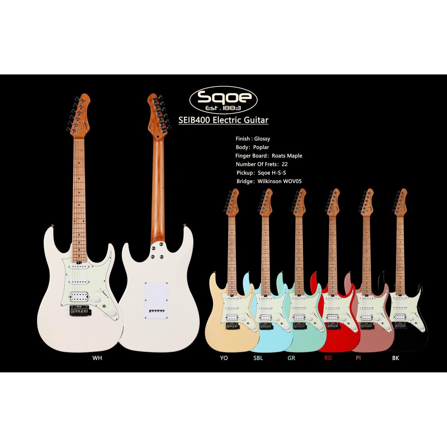 Đàn Guitar Điện Sqoe