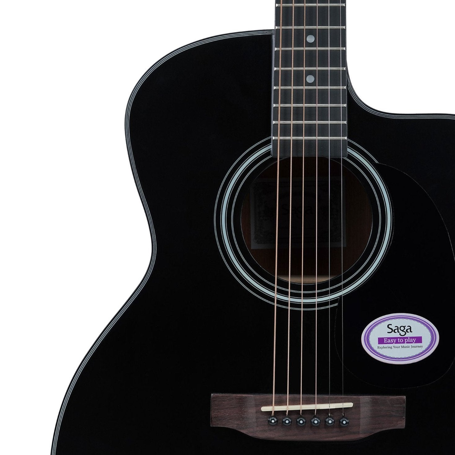 Đàn Guitar Acoustic Saga SF600GCE - Việt Music