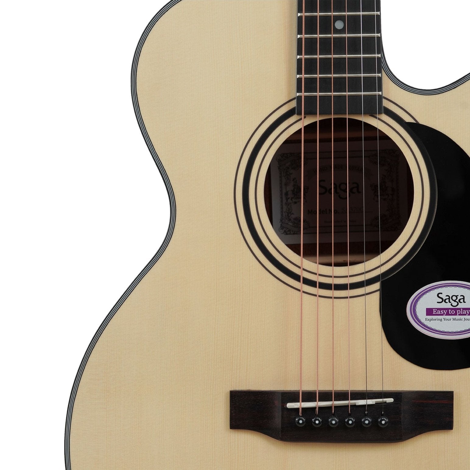 Đàn Guitar Acoustic Saga SA600CE - Việt Music