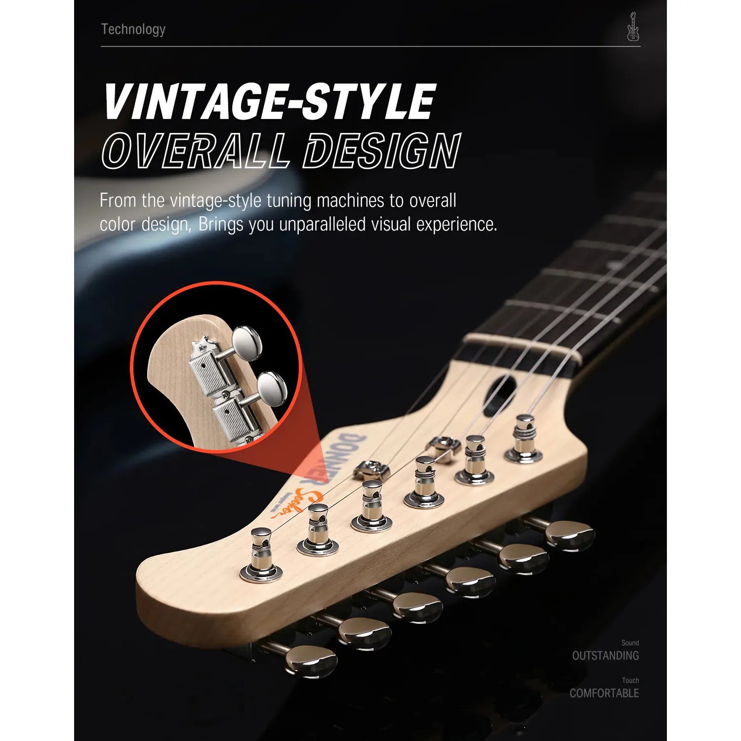 Đàn Guitar Điện Donner DST-152 HSS, Maple Fingerboard - Việt Music