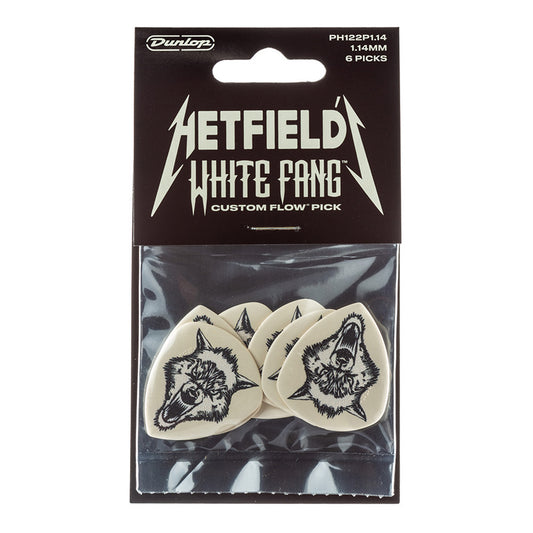 Pick Gảy Đàn Guitar Jim Dunlop PH122 Hetfields White Fang Custom 1.14mm, 6pc - Việt Music