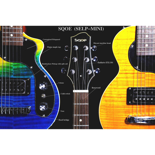 Đàn Guitar Điện Sqoe SELP Mini - Việt Music