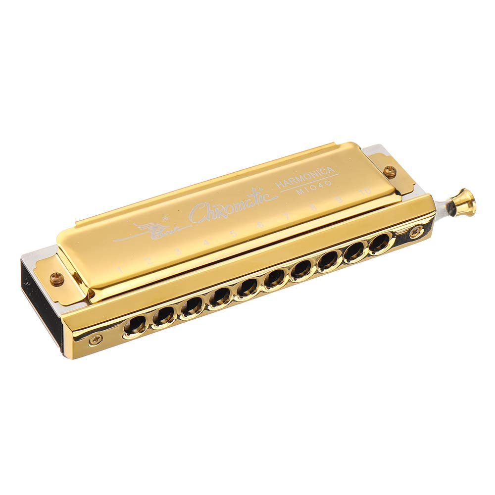 Kèn Harmonica Chromatic Swan SW1040C Gold - Việt Music