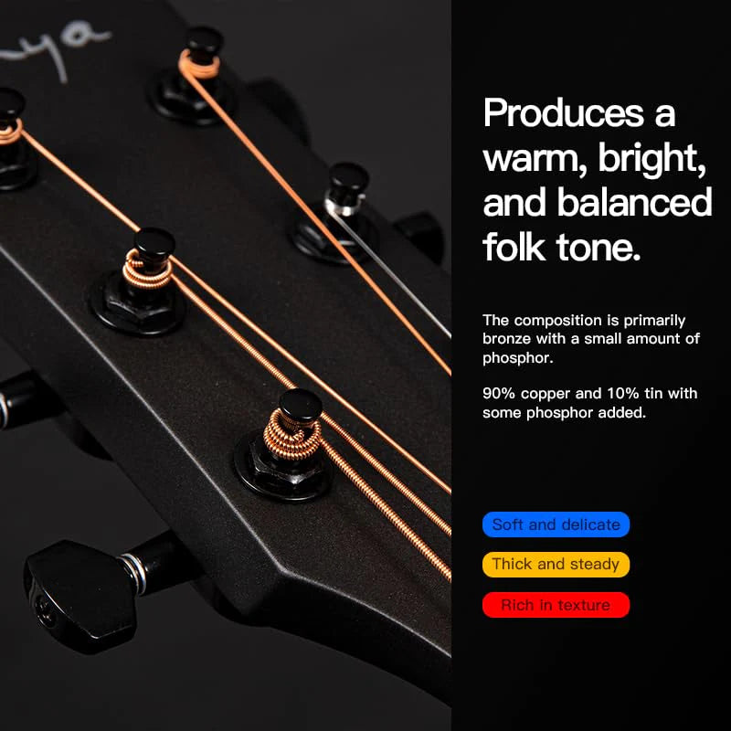 Dây Đàn Guitar Acoustic Enya EG6 - Việt Music