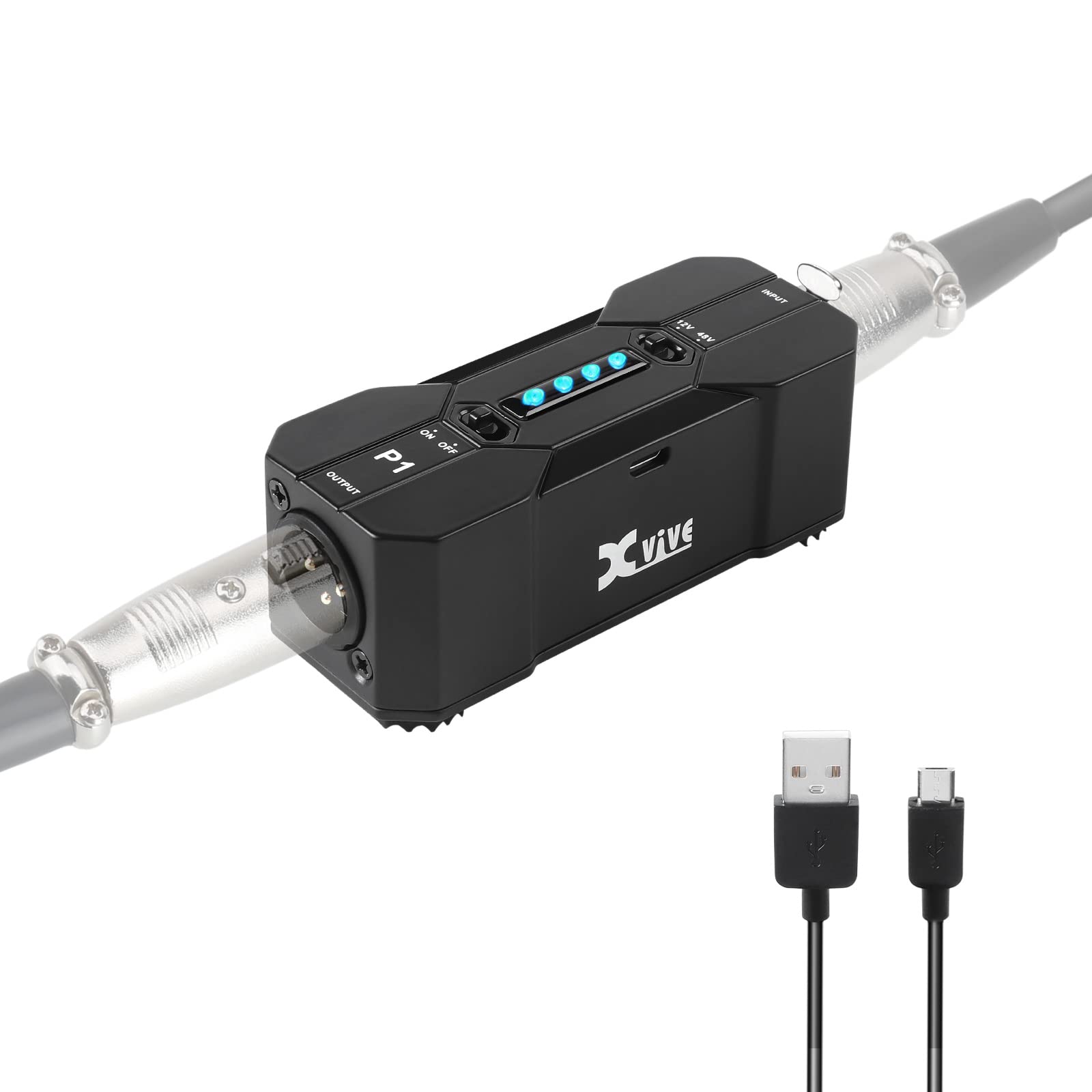 Nguồn Phantom 12V, 48V Xvive P1 Cho Micro Condenser - Việt Music
