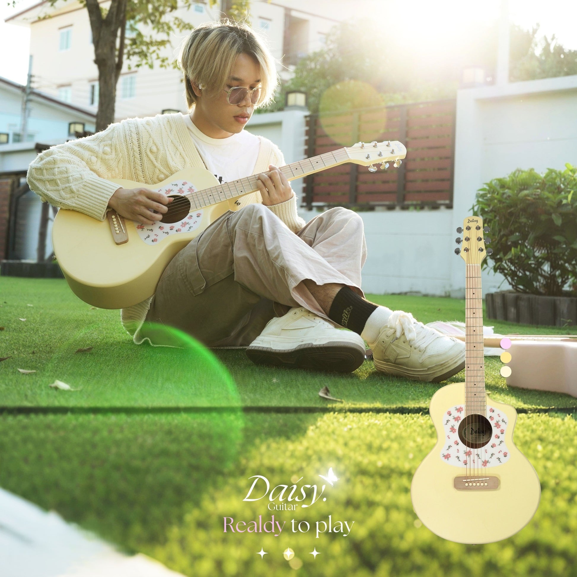 Đàn Guitar Acoustic Daisy D100 Size 1/2 - Việt Music