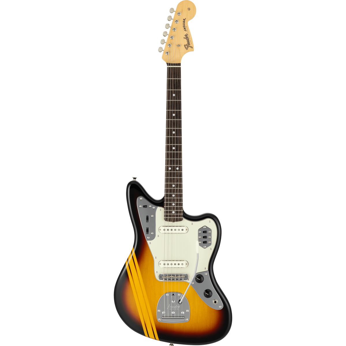 Đàn Guitar Điện Fender Made in Japan Traditional 2025 Collection 60s Jaguar SS, Rosewood Fingerboard - Competition 3-Color Sunburst / Aged Natural (FRT)