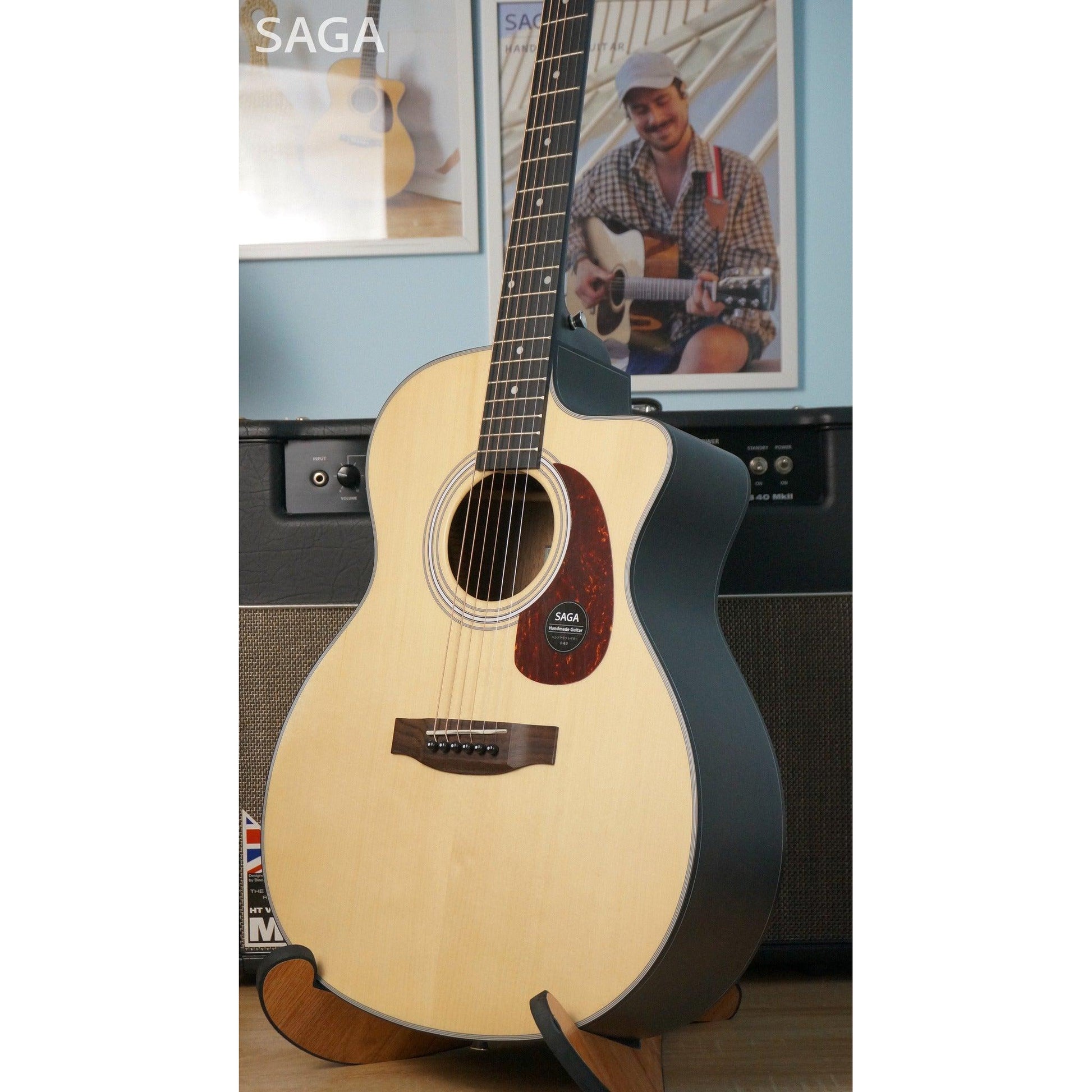 Đàn Guitar Acoustic Saga SF800GC - Việt Music