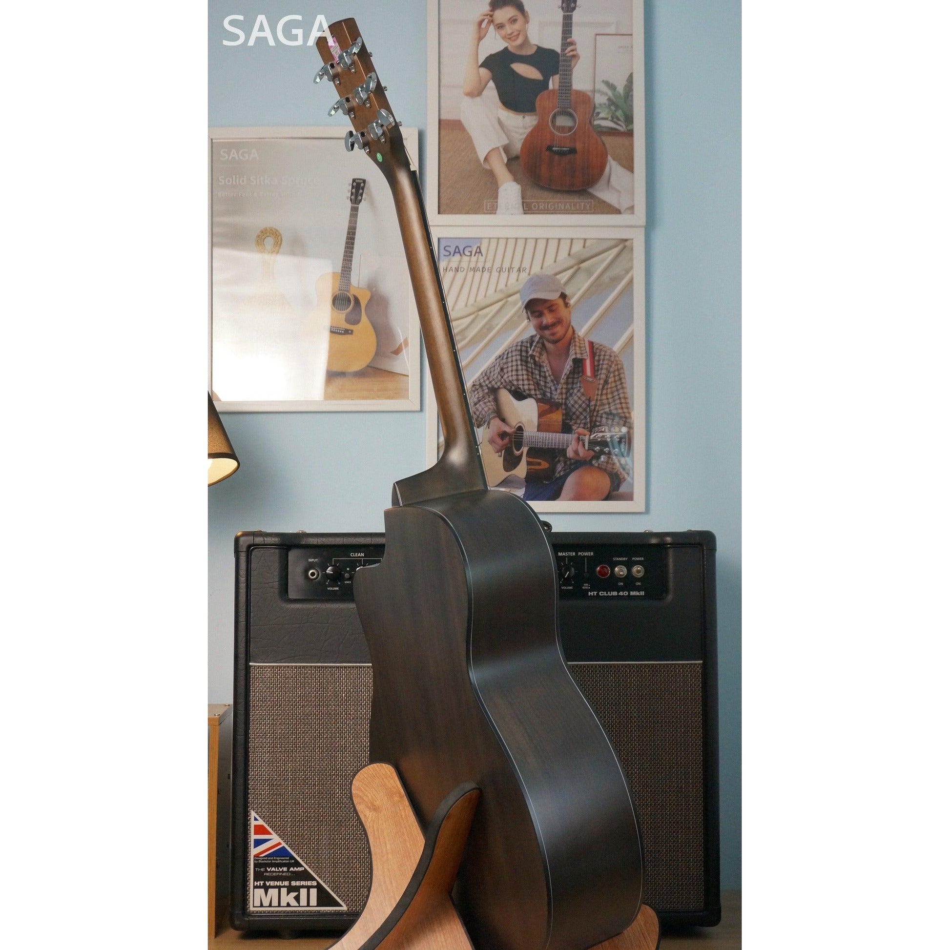 Đàn Guitar Acoustic Saga SF800GC - Việt Music