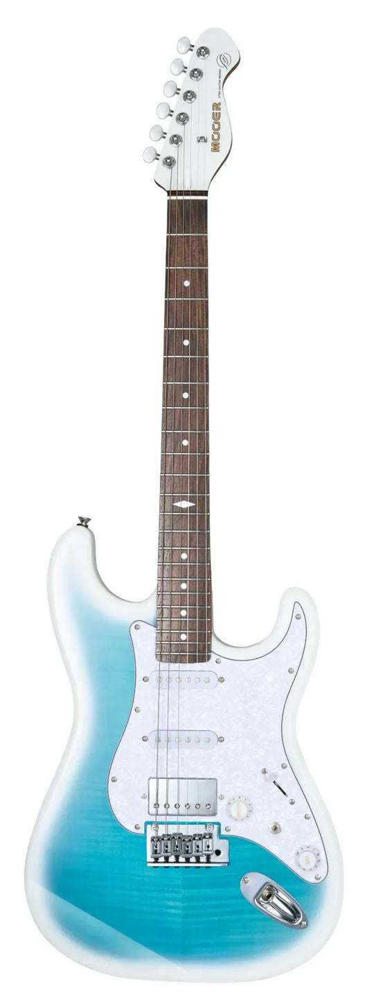 Đàn Guitar Điện Mooer MSC41 Pro HSS, Rosewood Fingerboard, Dreamy Blue