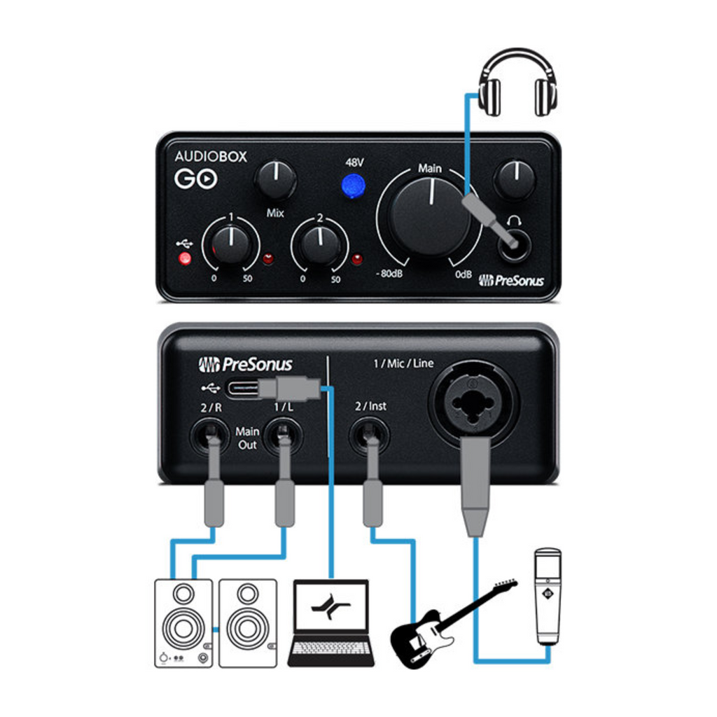 Audio Interface PreSonus Go 2×2 USB-C