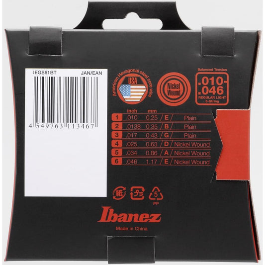 Dây Đàn Guitar Điện Ibanez IEGS61BT Nickel Wound - Việt Music