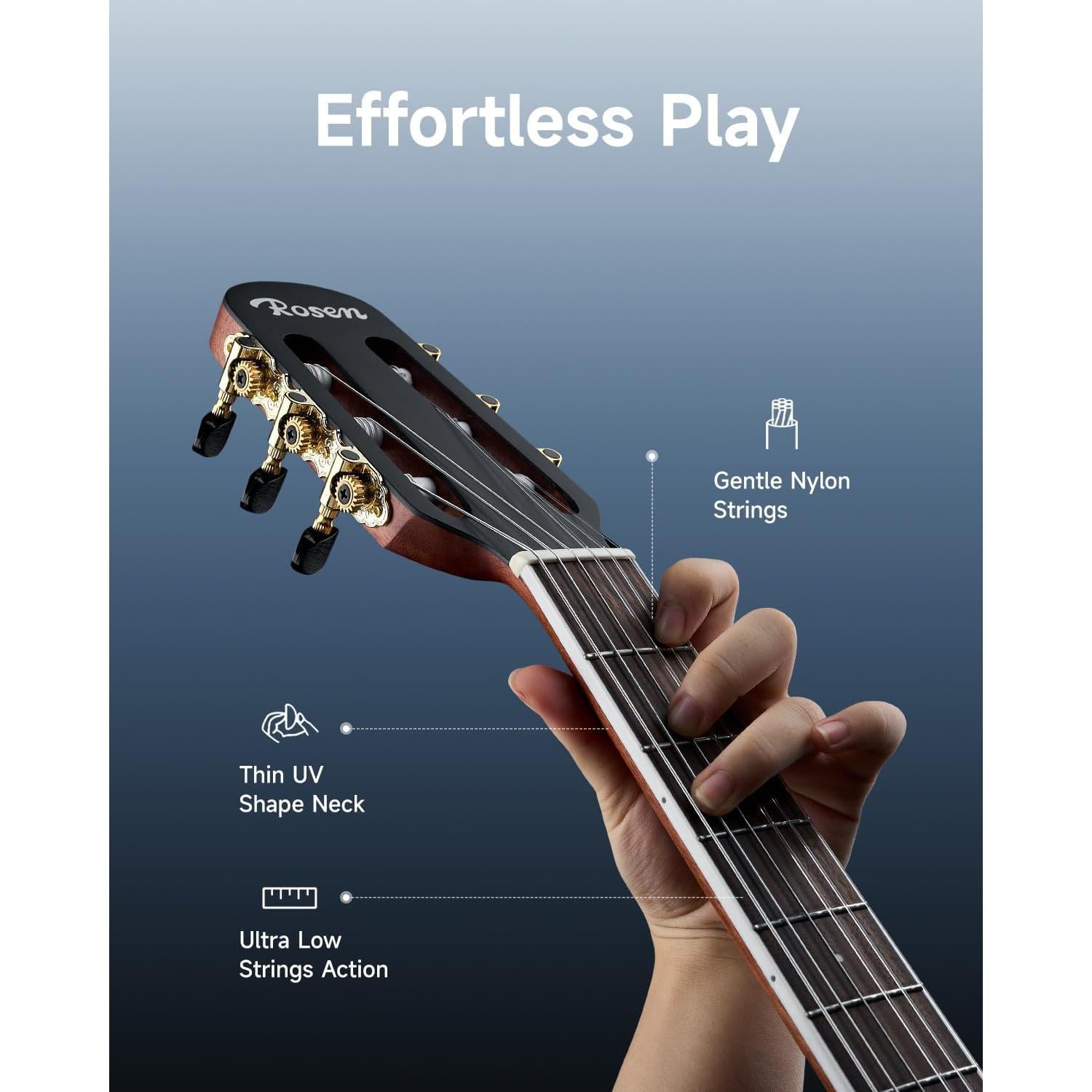 Đàn Guitar Classic Rosen V1A - Việt Music