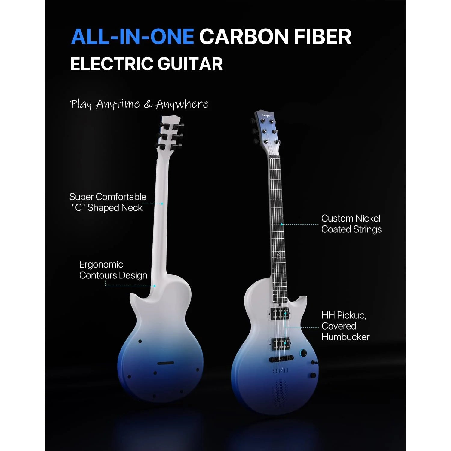 Đàn Guitar Điện Enya Nova Go Sonic, Colorful - Việt Music