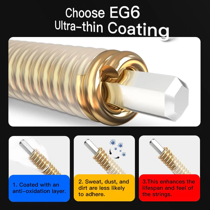 Dây Đàn Guitar Acoustic Enya EG6 - Việt Music