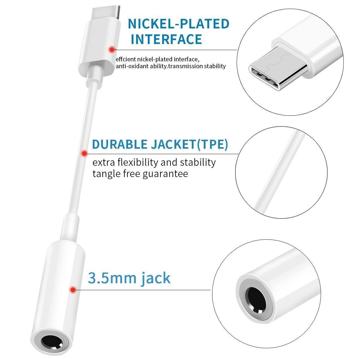 Đầu Chuyển Đổi Jack USB-C to 3.5mm Headphone Jack Adapter - Việt Music