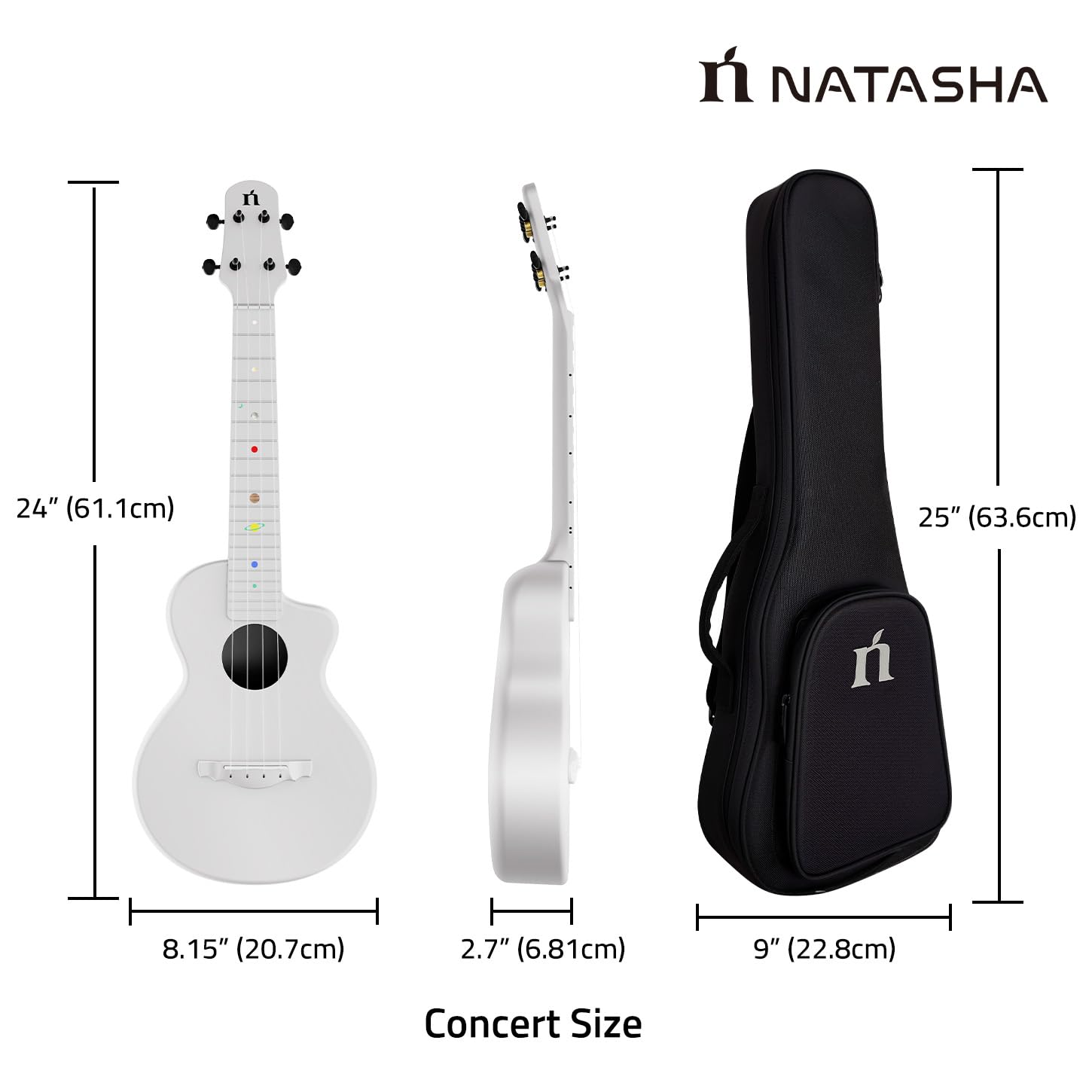 Đàn Ukulele Concert Natasha Comet - Việt Music