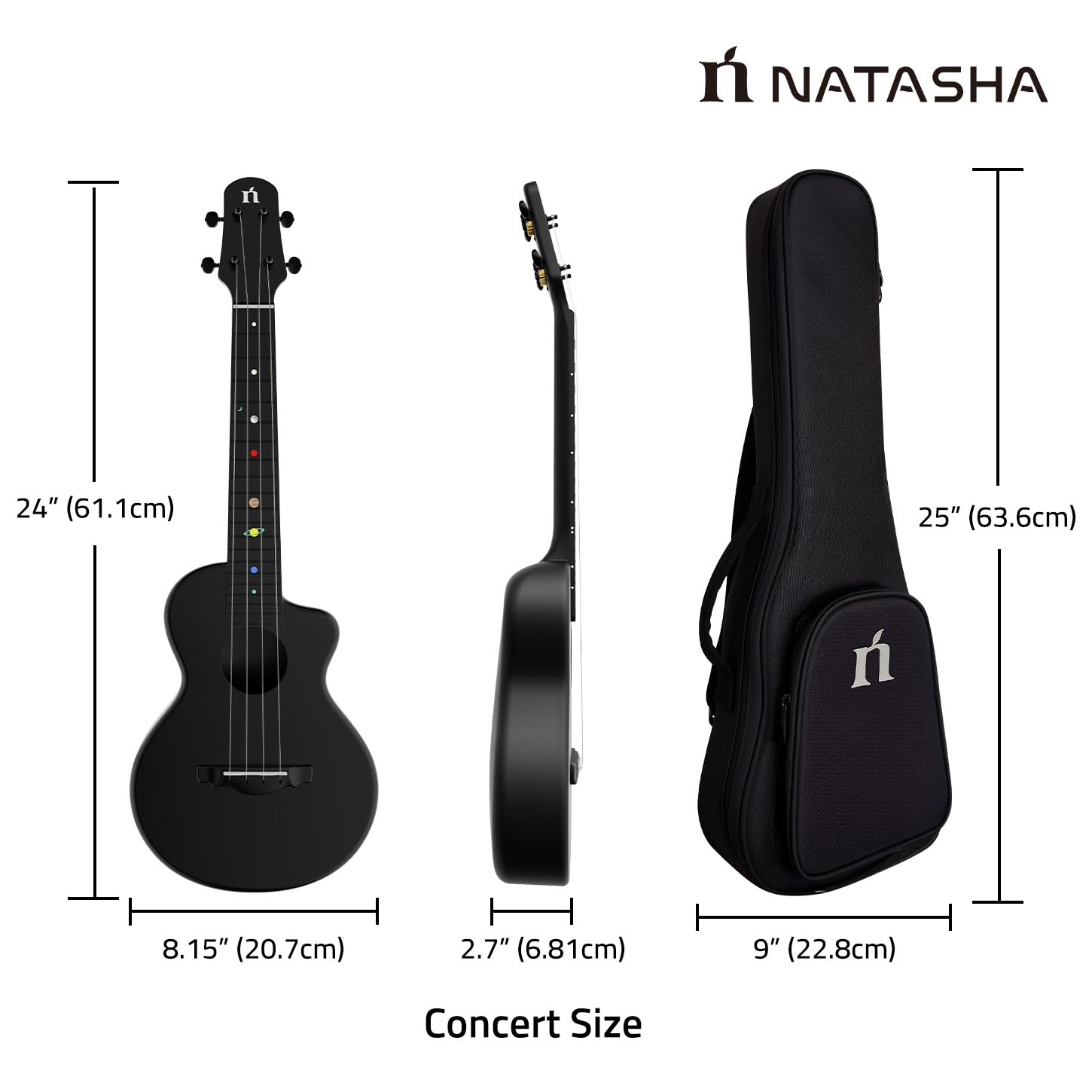 Đàn Ukulele Concert Natasha Comet - Việt Music