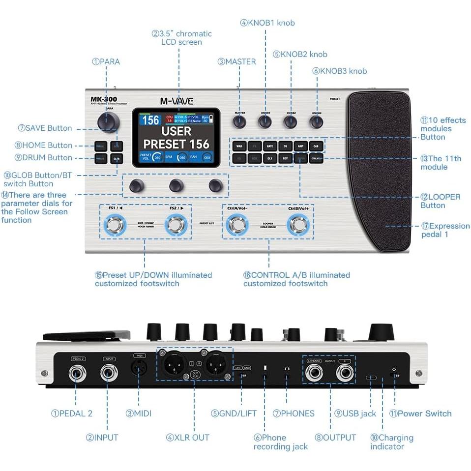 Pedal Guitar M-Vave MK-300 - Việt Music