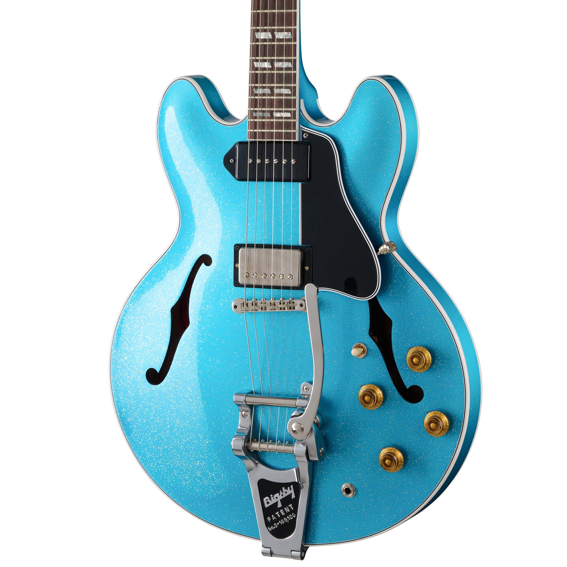 Đàn Guitar Điện Gibson 1964 ES-345 Reissue with Bigsby Sapphire Mist HS, Rosewood Fingerboard, Sapphire Mist - Việt Music
