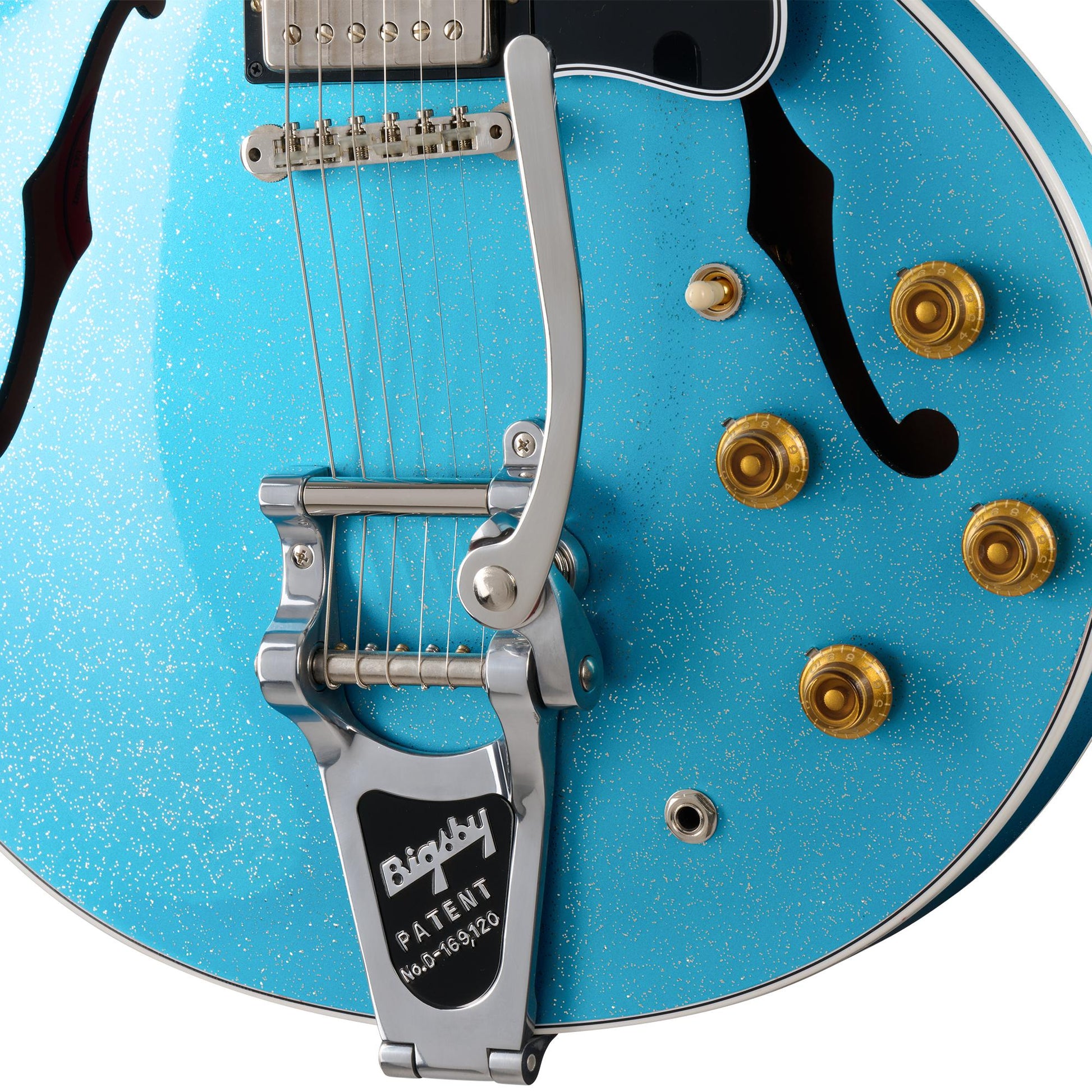 Đàn Guitar Điện Gibson 1964 ES-345 Reissue with Bigsby Sapphire Mist HS, Rosewood Fingerboard, Sapphire Mist - Việt Music