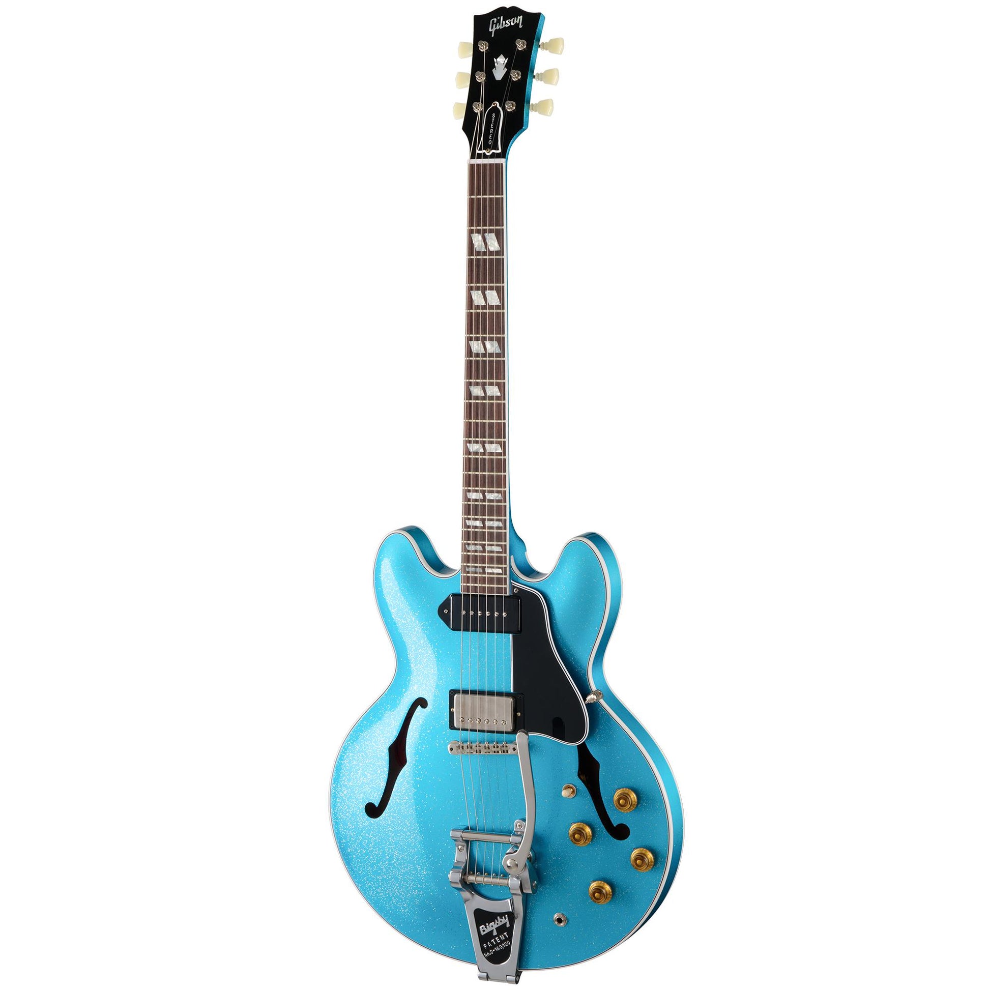 Đàn Guitar Điện Gibson 1964 ES-345 Reissue with Bigsby Sapphire Mist HS, Rosewood Fingerboard, Sapphire Mist - Việt Music