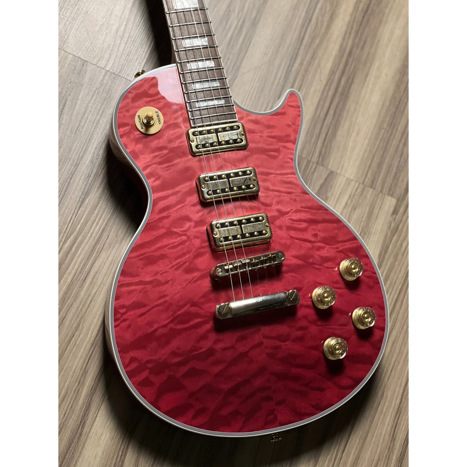 Đàn Guitar Điện Soloking SLS50QM T3 HHH, Rosewood Fingerboard, Magenta Surf - Việt Music