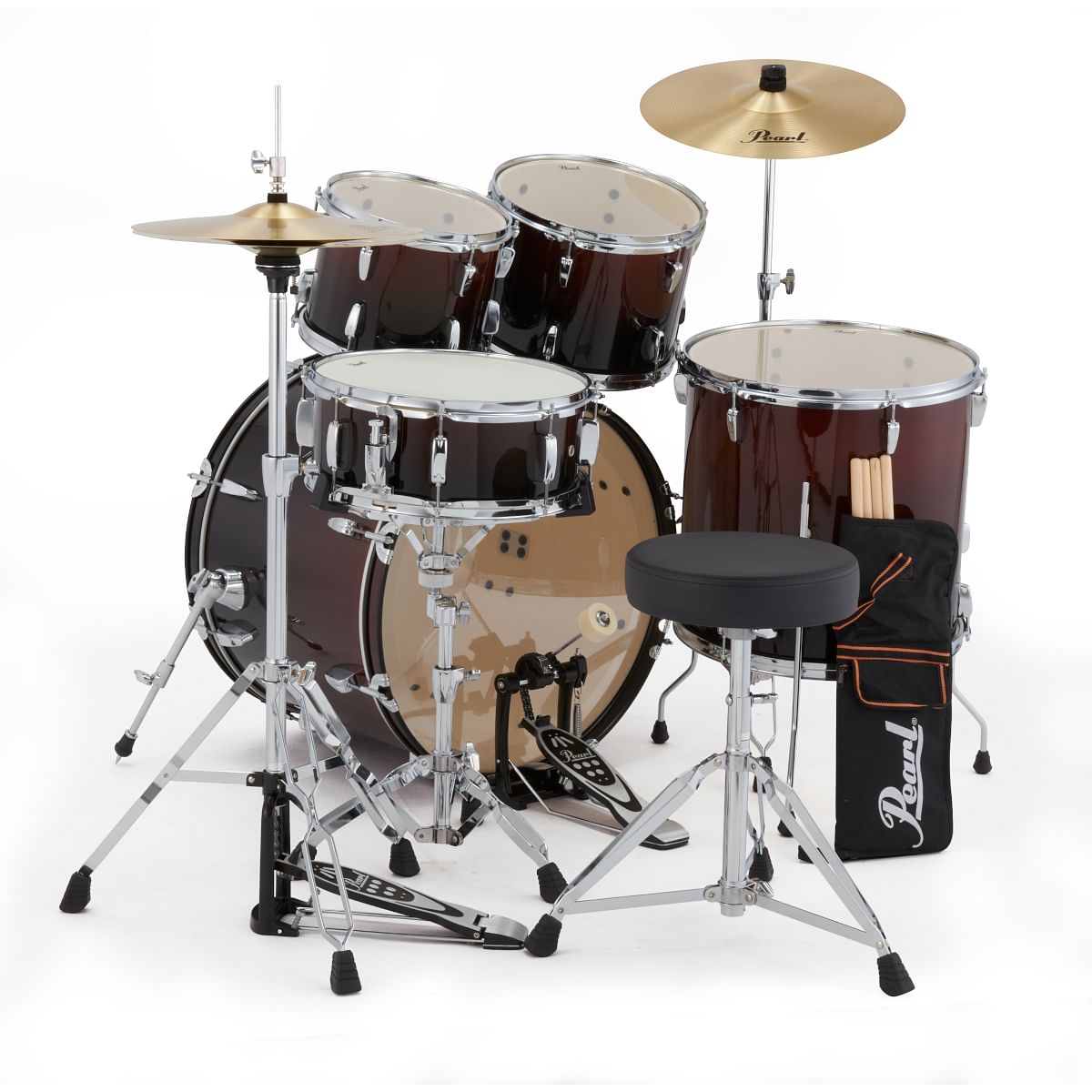 Trống Cơ Pearl Roadshow RS505C/C (20B/10T-12T/14F/14S + Cymbal (14HH/16CR) + Hardware) - Việt Music
