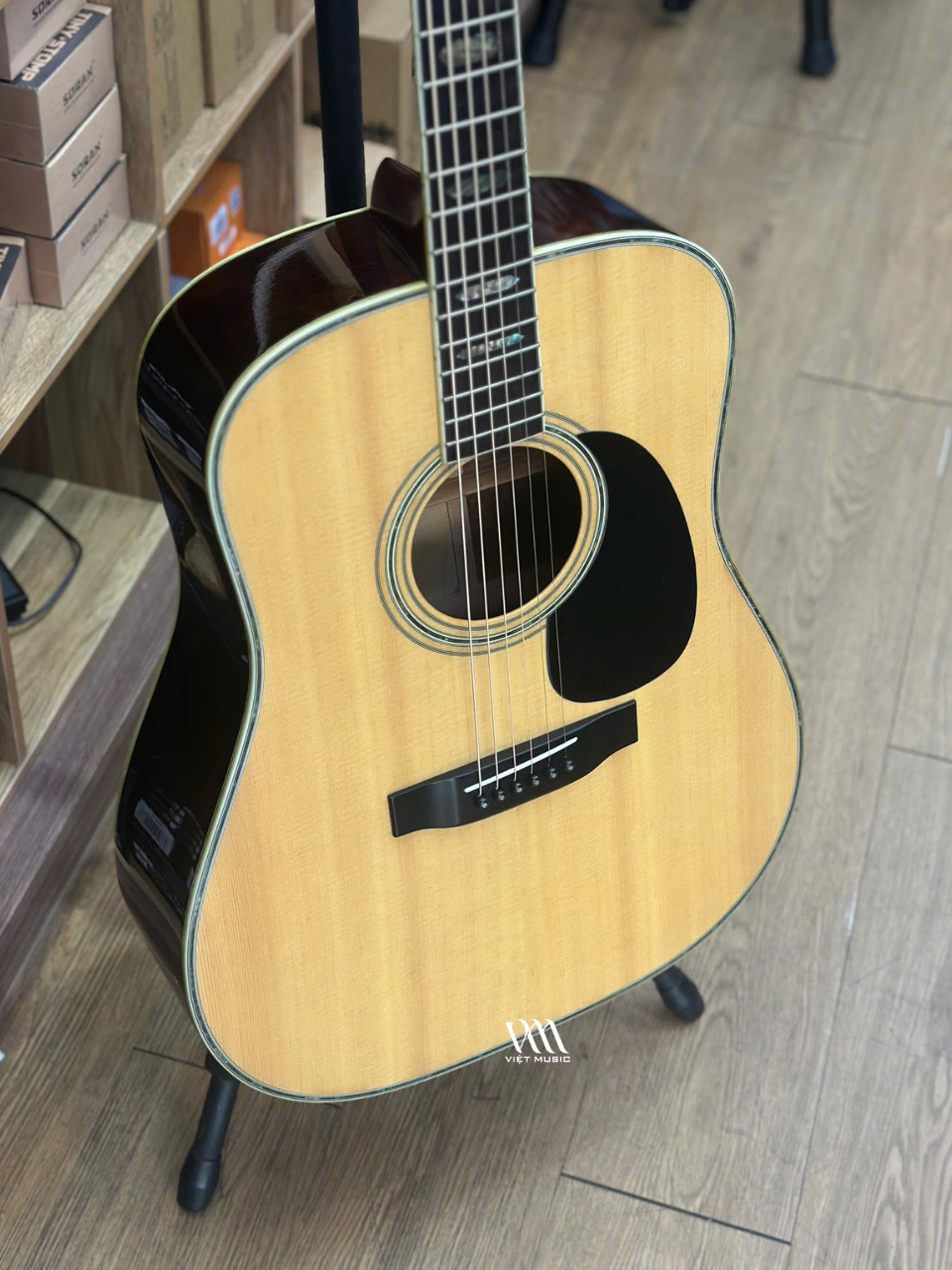 Đàn Guitar Acoustic Morris W60 - Qua Sử Dụng - Việt Music