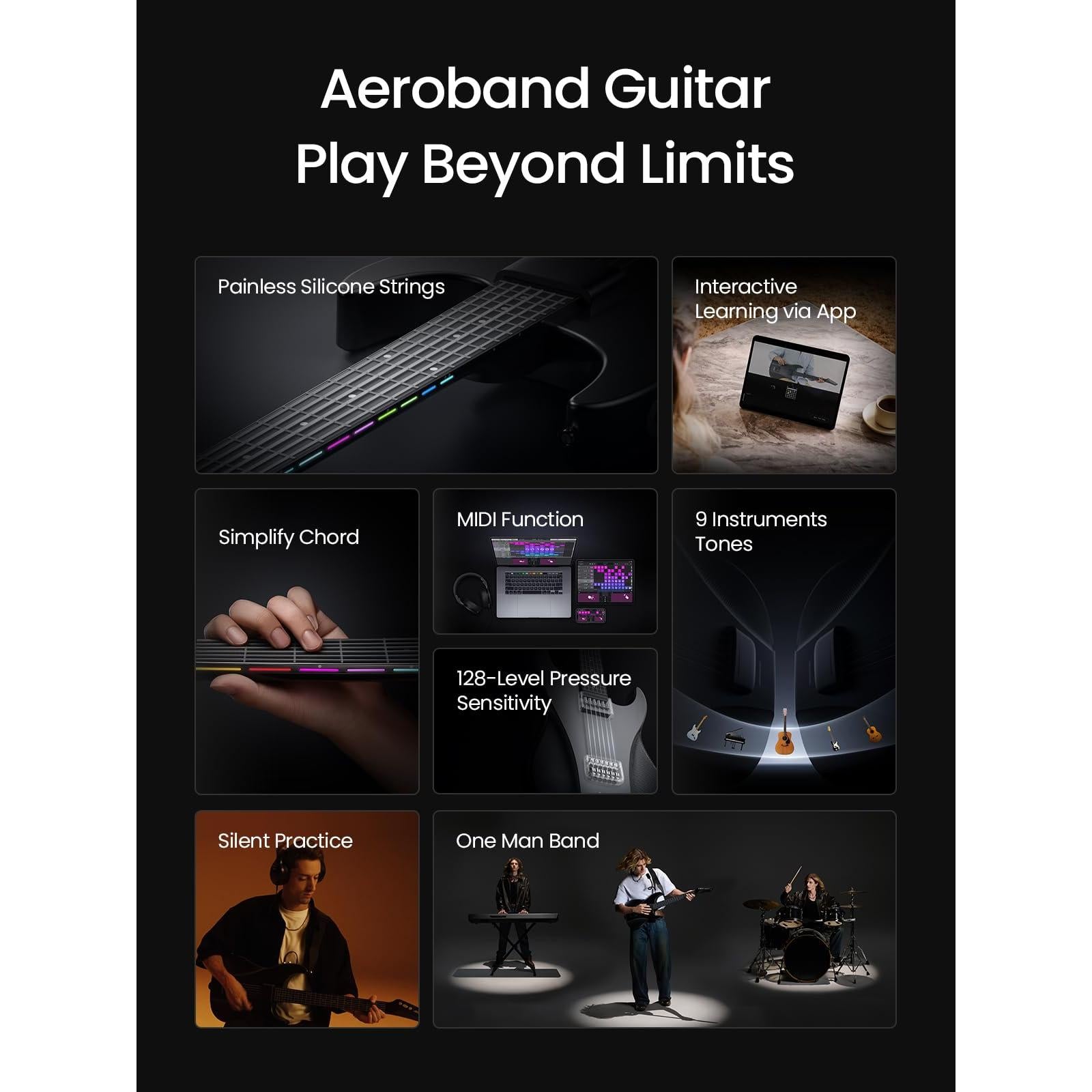 Đàn Guitar Silent AeroBand AG01 - Việt Music
