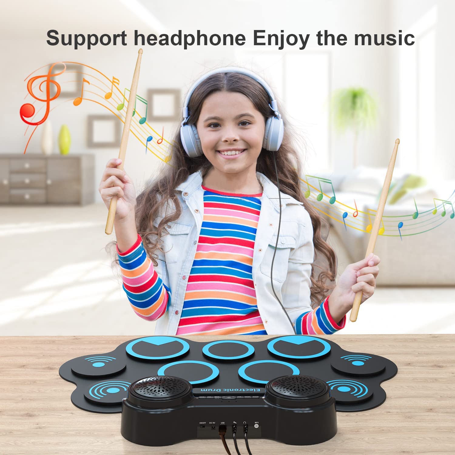 Trống Điện Konix MD868 Ultra Portable - Việt Music