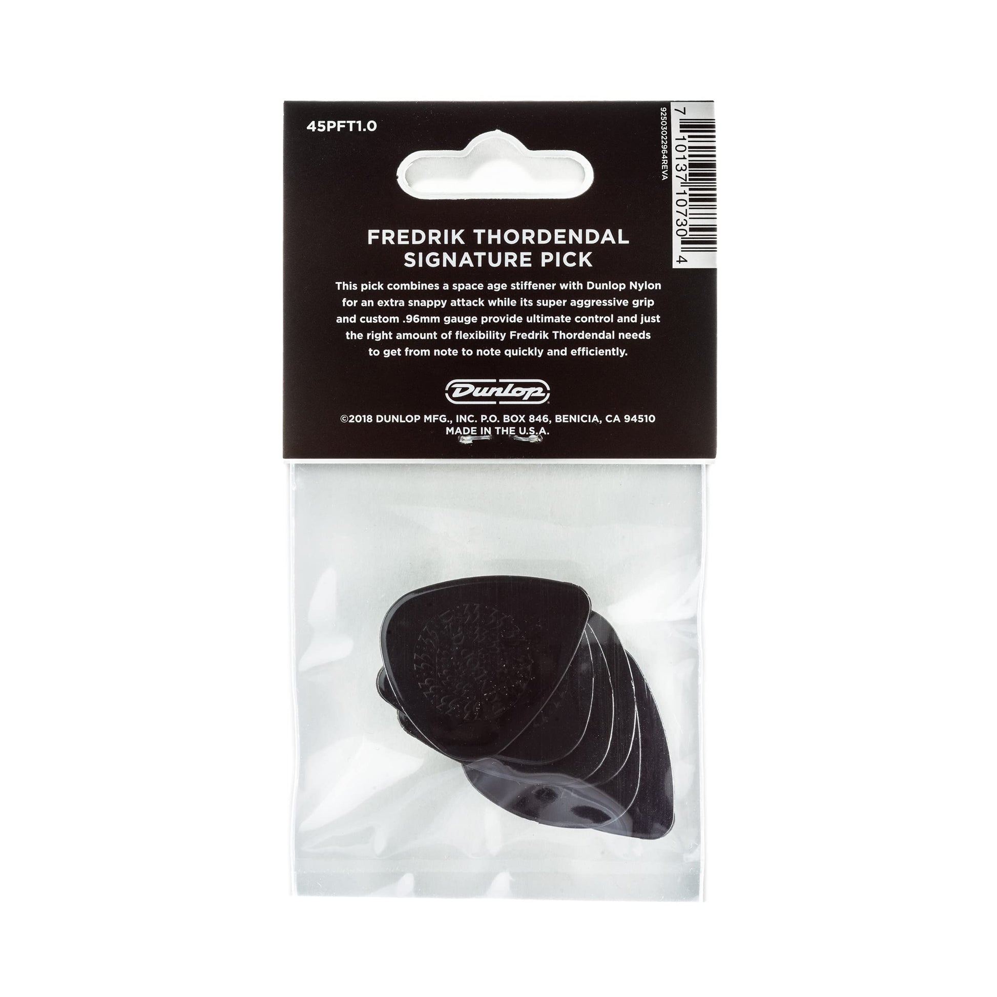 Pick Gảy Đàn Guitar Jim Dunlop 45PFT1.0 Fredrik Thordendal Signature Nylon, 6pc - Việt Music