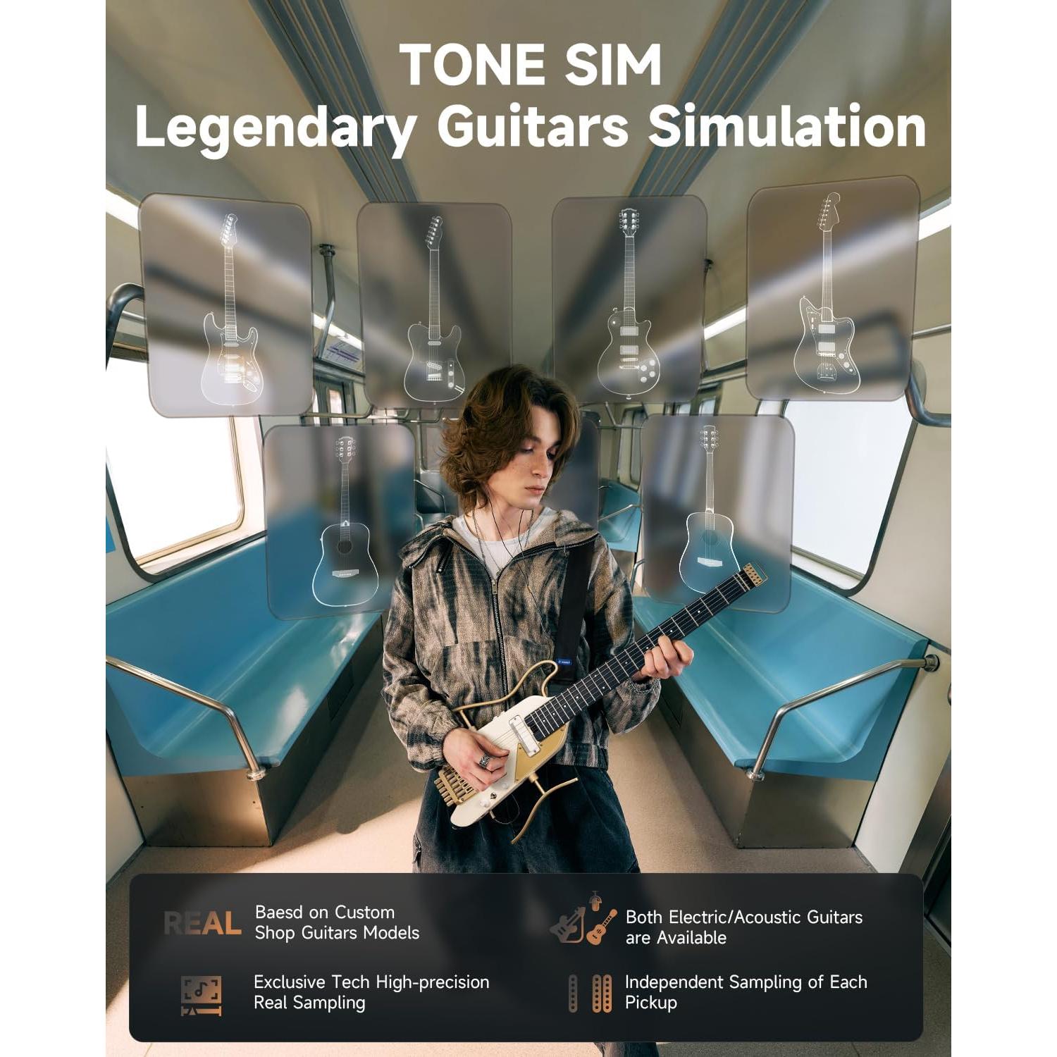Đàn Guitar Điện Donner HUSH-X Pro - Việt Music