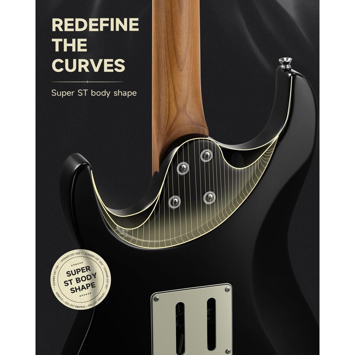 Đàn Guitar Điện Donner DST-550 HSS, Maple Fingerboard - Việt Music