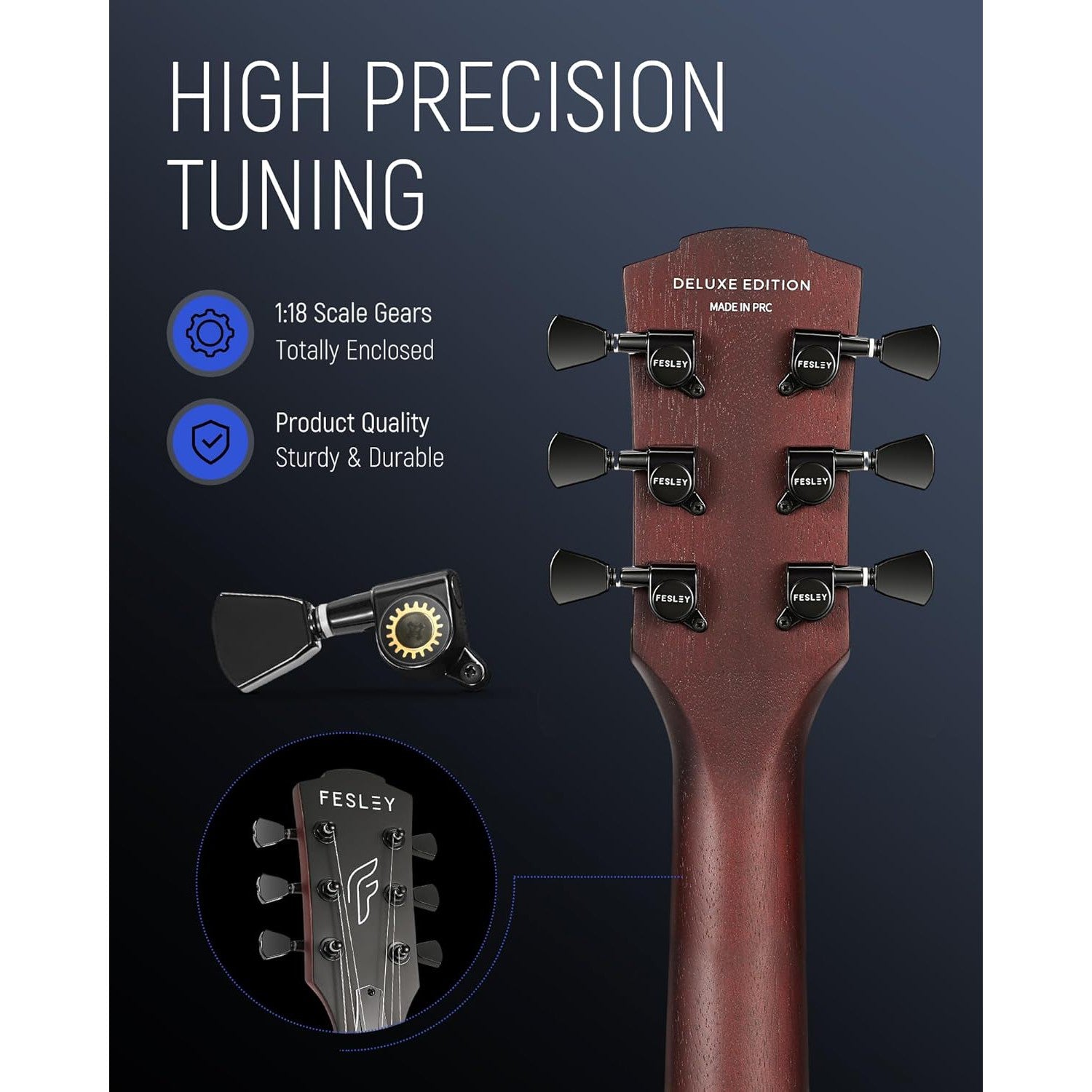 Đàn Guitar Điện Fesley FLP350 HH, Techwood Fingerboard - Việt Music