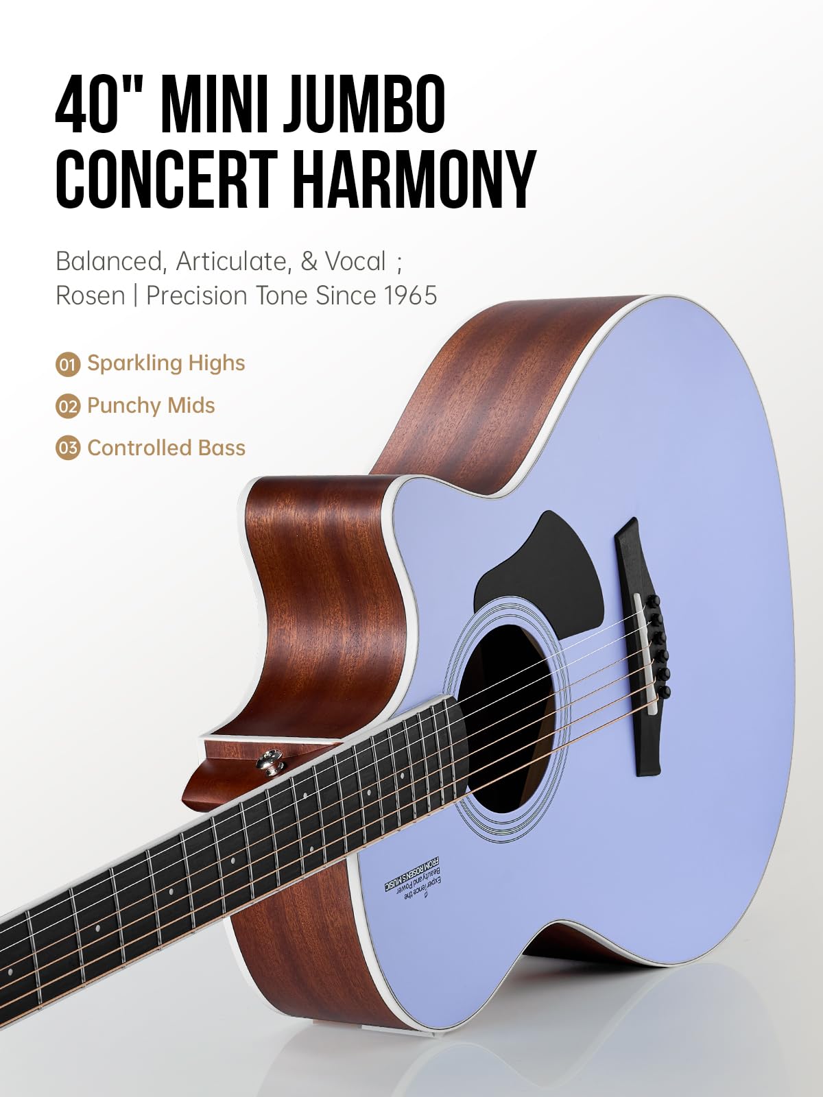 Đàn Guitar Acoustic Rosen G11A Mahogany - Neo Series - Việt Music
