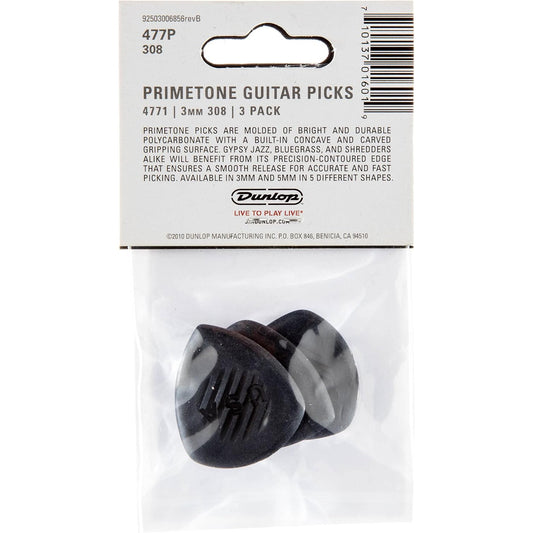 Pick Gảy Đàn Guitar Jim Dunlop 477P308 Primetone Sharp 3mm, 3pc - Việt Music