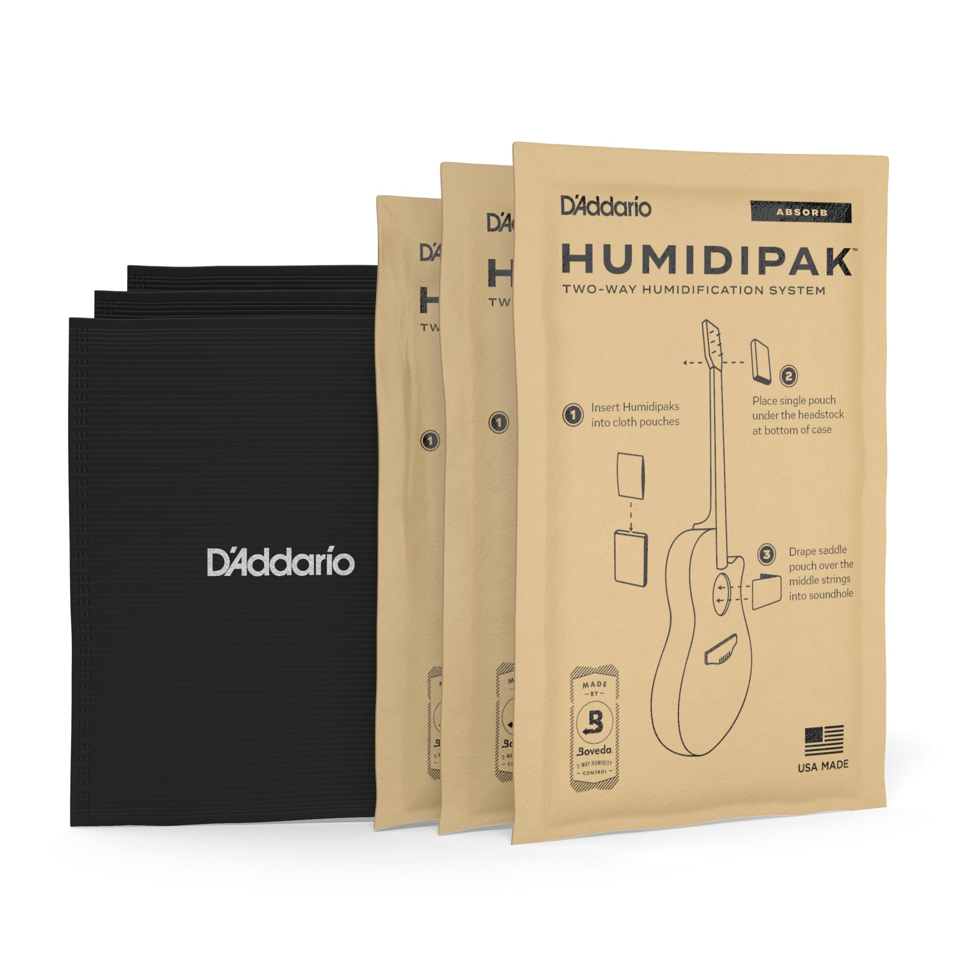 Thiết Bị Kiểm Soát Độ Ẩm Đàn Guitar D'Addario PW-HPK-04 Humidipak Absorb - Việt Music