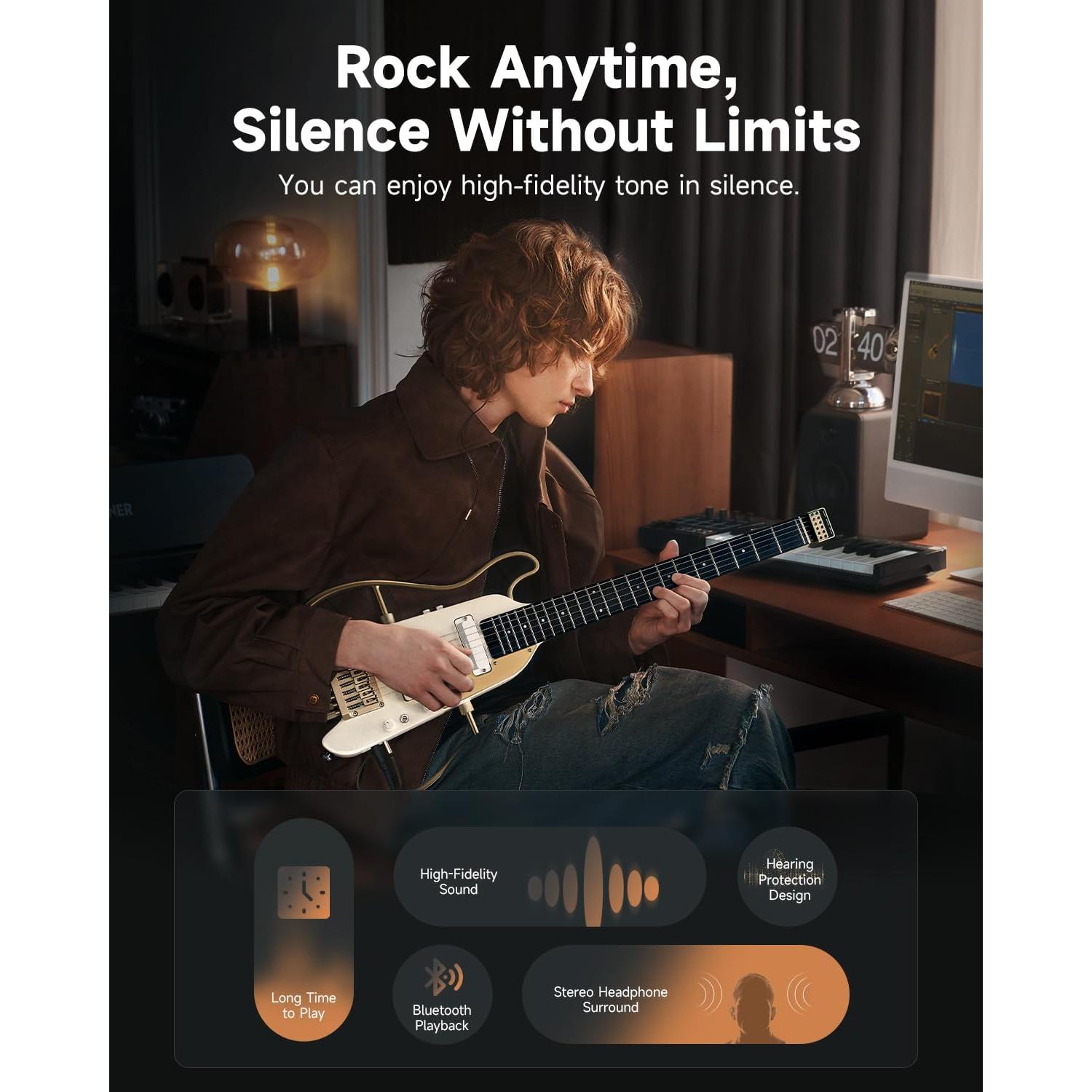 Đàn Guitar Điện Donner HUSH-X Pro - Việt Music