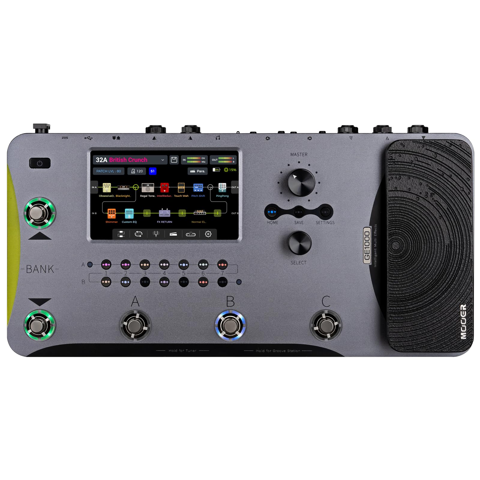 Pedal Guitar Mooer GE1000 Amp Modeler and Effects Processor - Việt Music