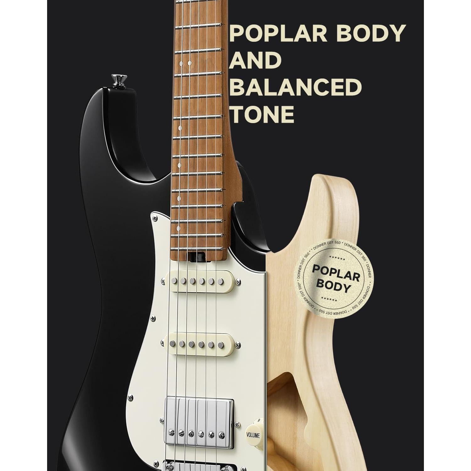 Đàn Guitar Điện Donner DST-550 HSS, Maple Fingerboard - Việt Music