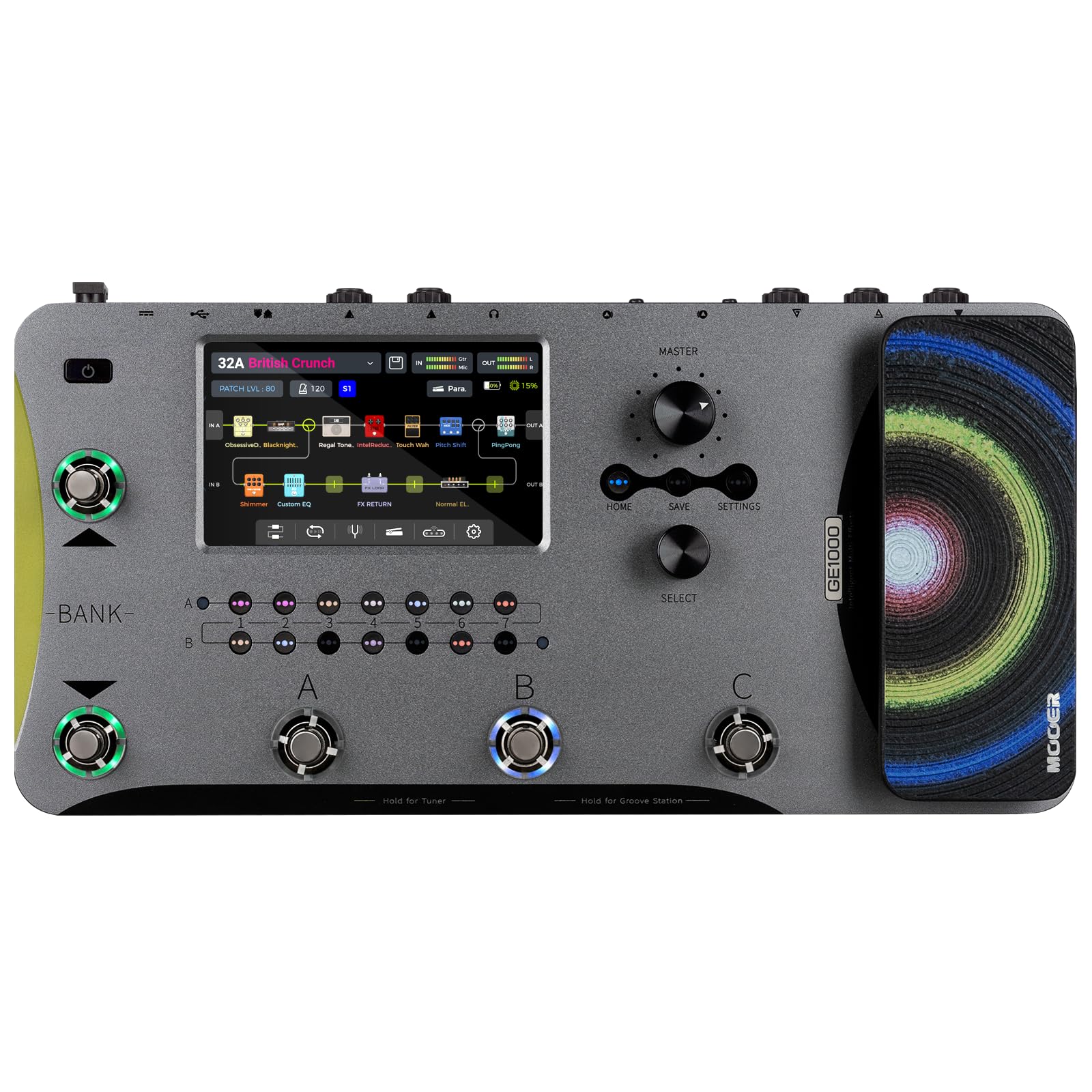 Pedal Guitar Mooer GE1000Li Amp Modeler and Effects Processor - Việt Music