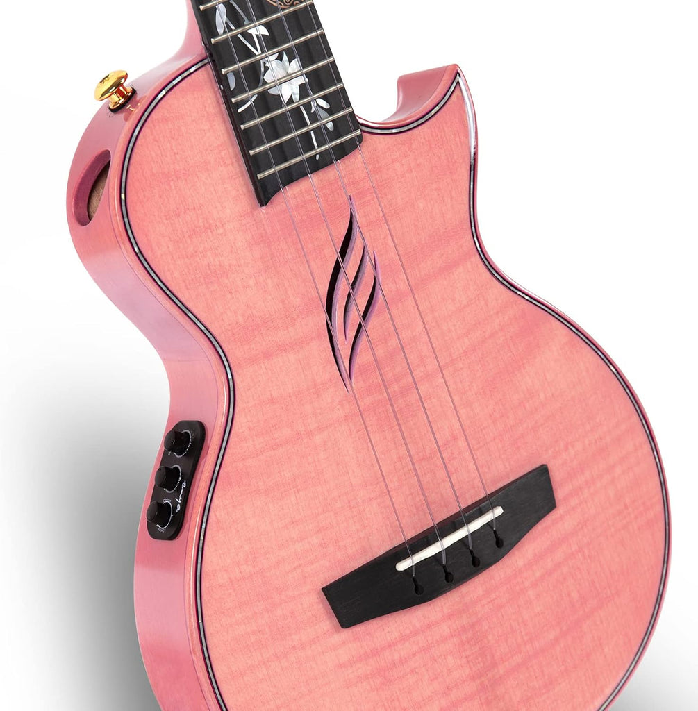 Đàn Ukulele Tenor Enya EUT-E6 Solid Maple, Pink